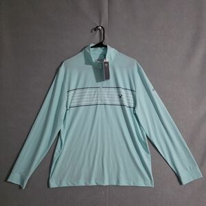 NWT Callaway 1/4 Zip Opti Dry Ottoman Sun Protection Performance Pullover Size M